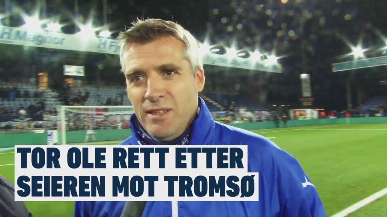 Tor Ole etter Tromsø-kampen